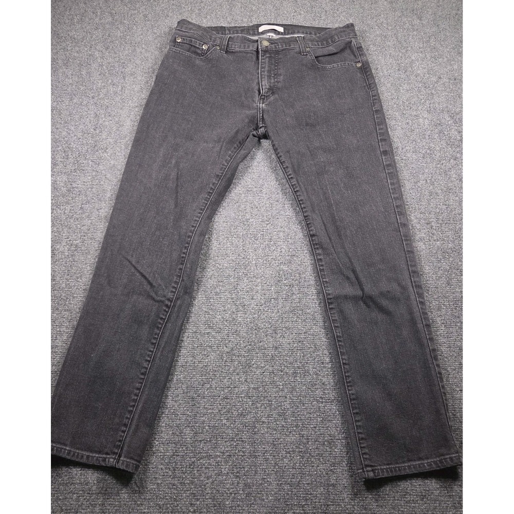Ash & Erie Jeans Mens 33 Black Denim Stretch Cotton Durable Casual 33x29